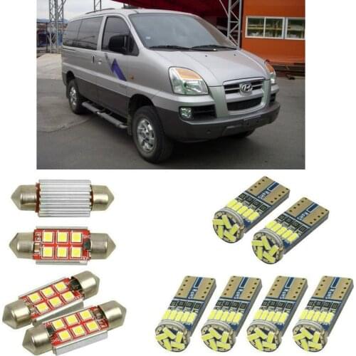 Super bright Interior led Car lights For Hyundai h1 starex bus kmf starex mpv a1 minivan bulbs for cars License Plate Light