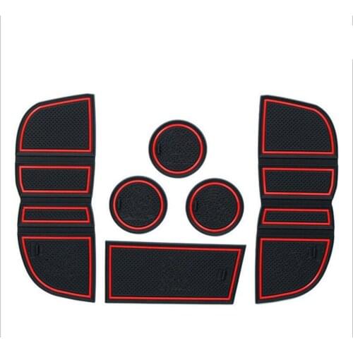 Luminous Car Door Groove Mat Pad Cup Holder Coaster Mat For Smart fortwo 2015 2016 2017 2018 Styling