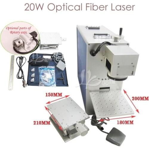 LY FB-02 Vertical Desktop Optical Fiber Laser Marking Machine 20W 30W Optional Rotary Axis for Metal Wood PVC Plastic