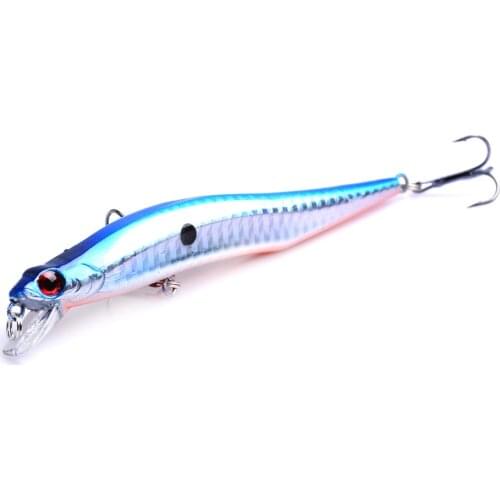 1Pcs Laser Fishing Lure Floating Minnow Wobbler Professional Baits 12cm 9.8g 6# Fishhook Crankbait