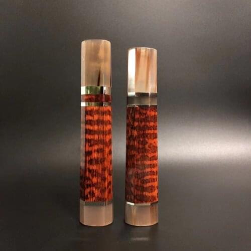 Japanese Octagonal Snakewood Handle With White Buffalo Horn Bolster DIY Kitchen Chef Knives Gyuto Yanagiba Deba Sushi Knife