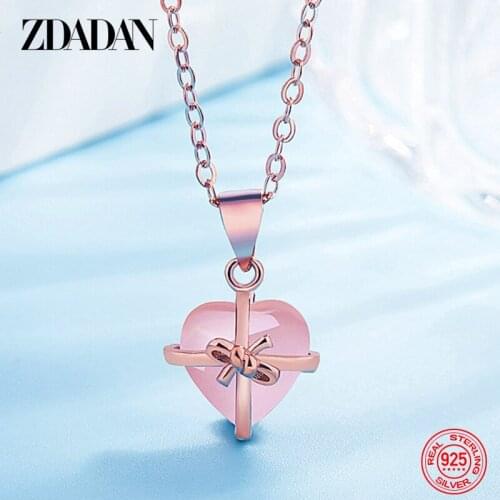 ZDADAN Silver Necklaces