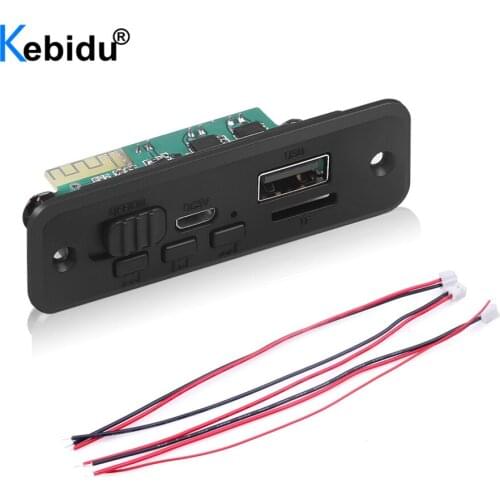 2*3W Amplifier Bluetooth V5.0 MP3 Decoder Board Car MP3 Player Module Audio Module FM AUX Radio For Speaker