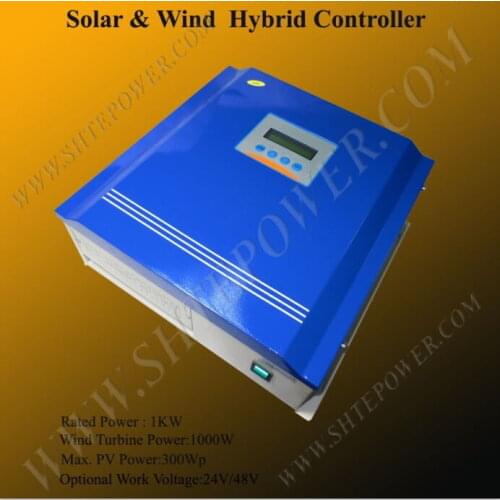 24v solar wind hybrid controller 1kw for 1000w wind mill