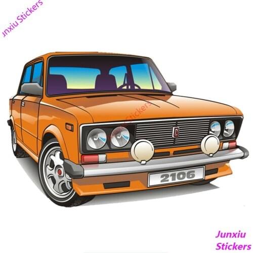 Funny High Quality Car Sticker VAZ 2106 for Bumper Window Laptop Windshield Scratch-Proof Decoration Car Accessories KK18*12cm