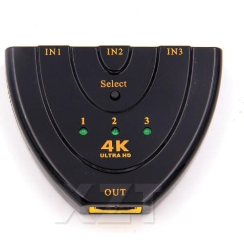 AUTO HDMI-compatible Switch Switcher 4K*2K 3D Mini HDMI-compatible Splitter 3 in 1 out Port Hub for DVD HDTV Xbox PS3 PS4 1080P