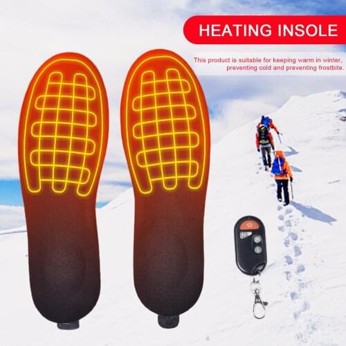 USB Charging Electric Heated Insoles For Shoes 2000Mah Heating Insole Boots Cuttable Rechargeable Heater Pads Winter Warmer Foot