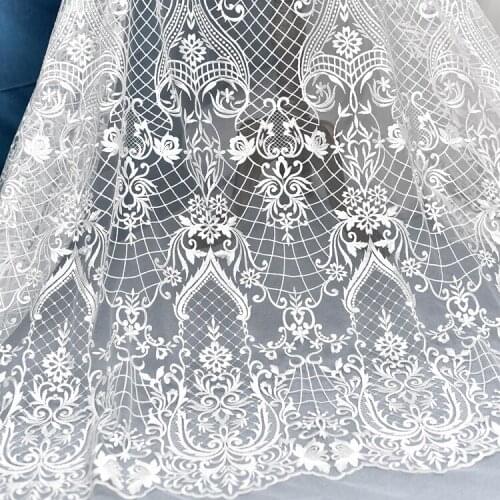 European high-end wedding embroidery lace lace fabric wedding handmade diy material luxury decorative fabric accessories
