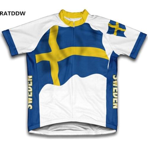 Sweden Flag Cycling jersey Maillot Ciclismo Cycling Clothing Bike Bicycle Clothing Sportwear blue yellow