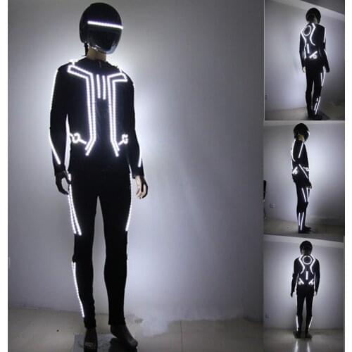 Hot Sale LED Robot Costume LED Dance Performance Luminous Clothing Suits For Men Women DJ Show Light Clothing