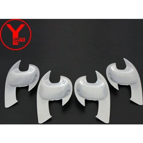 Chrome door handle insert For Toyota Vios Sedan 2014 2015 2016 ABS car parts door handle bowl cover accessories For Vios YCSUNZ