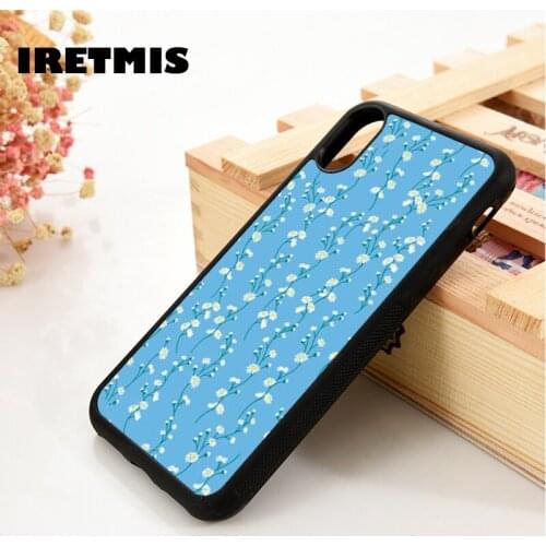 Iretmis 5 5S SE 6 6S TPU Silicone Rubber Phone Case Cover for iPhone 7 8 Plus X Xs 11 12 MINI Pro Max XR Flower Chains