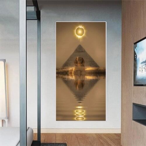 5D Full Square Diamond Painting Egyptian pyramids at sunset Diamond Mosaic picture of rhinestone round Diamond decor F20
