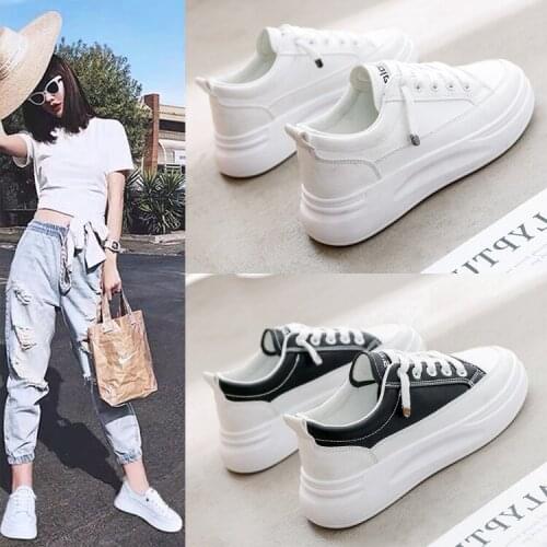 Little White Shoes Women Spring and Autumn Breathable Sneakers New Daddy Shoes Sports Shoes