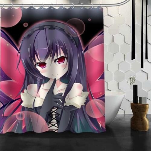 Best Sell Accel World Girl Shower Curtain Polyester Fabric Printing Bathroom Curtain Waterproof Bathroom Products With Hook