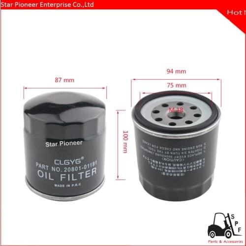 Forklift oil filter 20801-01191 engine for C240