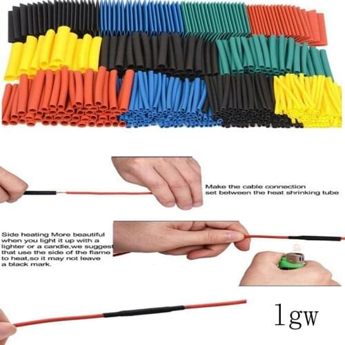 127 140 150 164 280pcs set of polyolefin heat shrinkable tube various heat shrinkable tube wire insulation sleeve diy kit