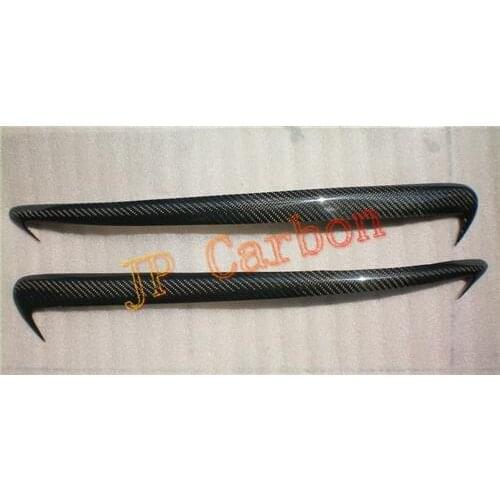 Carbon Fiber Headlight Lamp Covers Eyelids Eyebrows for 1998-2008 Peugeot 206 206cc Type B