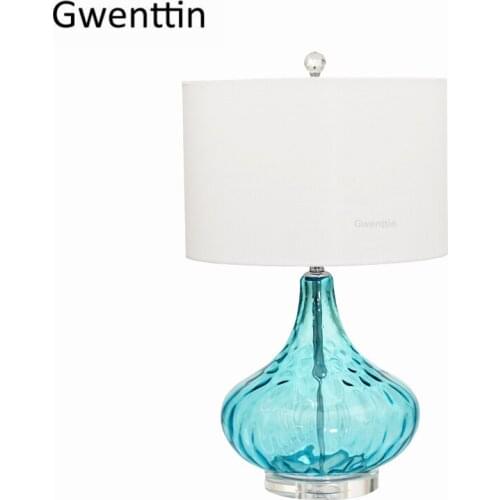 Water Ripple Table Lamp Europe American Living Room Bedroom Home Decor Stand Desk Light Modern Led Lighting Fixtures Luminarias