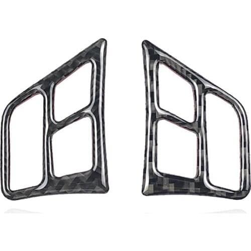 Carbon Fiber Steering Wheel Button Cover Trim For BMW 3 series E90 E92 2005-2012