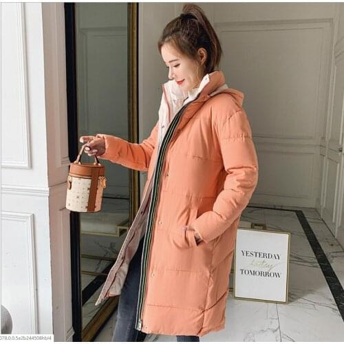 Winter Jacket Women 90% White Duck Down Parka Hooded Long Jackets Ultra Light Loose Overcoat Female Thicken Warm Snow Outwear