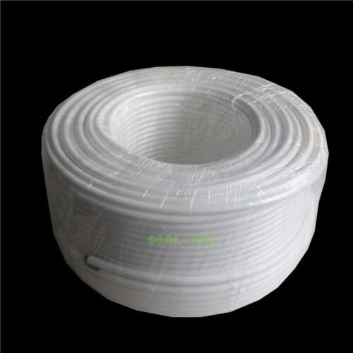 H126 Food grade PE tubing 100M 1/4'' 6.35mm OD black white plastic pipe hose for misting system and purified water system