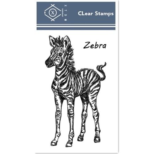 PANFELOU Zebra cub animal Transparent Silicone Rubber Clear Stamps cartoon for Scrapbooking/DIY Easter wedding album