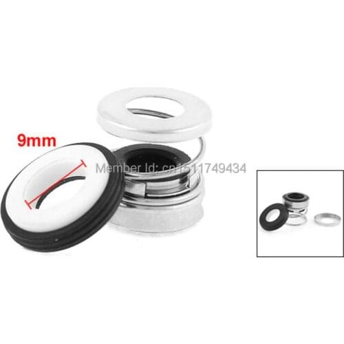 Rubber Bellows Single Spring 9mm Internal Dia Mechanical Shaft Pump Seal 5pcs