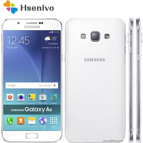 Samsung Galaxy A8 A8000 Refurbished-Original Unlocked 4G Android 3050 mAh Wi-Fi 16MP 5.7'' 32GB 2GB RAM Free Shipping