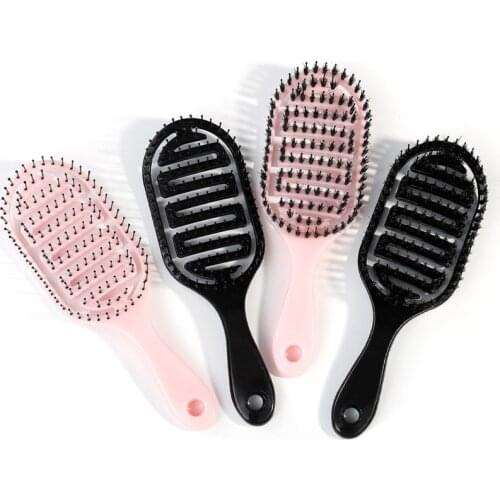 Hair brush For Beauty Scalp Massage Hairbrush Comb Oval Anti-static Paddle Comb Hair Styling Tool Boar Bristle Nylon Hair Brush