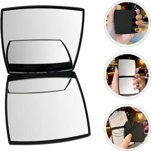 Pocket Sized Folding Compact Mirror Double-Side Makeup Mirror for Home Travel