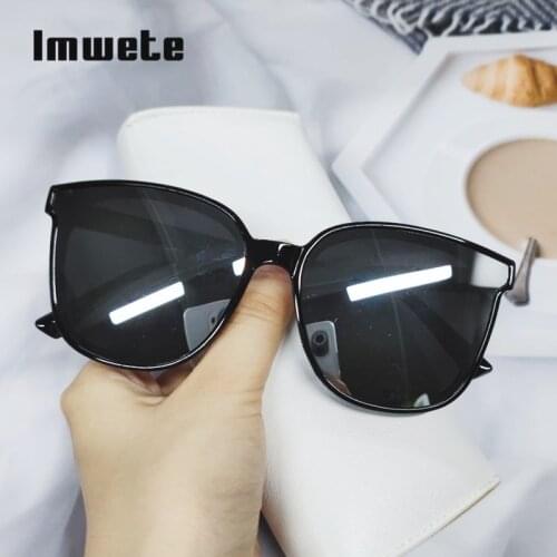 Imwete Vintage Womens mens Sunglasses Brand Design Shades 2021 Gradient Sun Glasses for women men Eyewear UV400 mirror