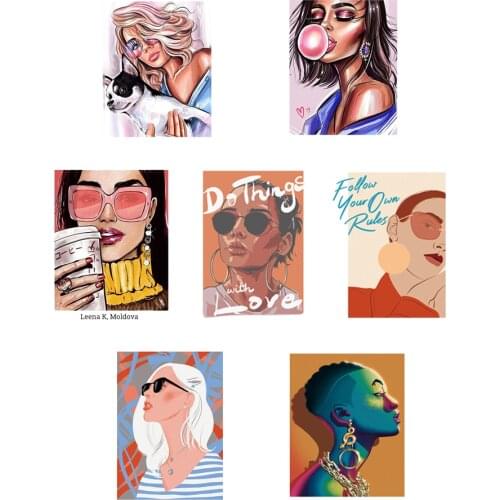 Europe style Patches for clothing thermoadhesive patch heat transfer stickers diy Iron-on patches thermocollant