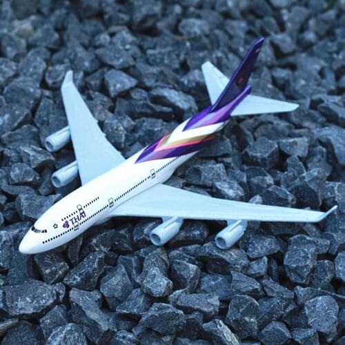 Thai Airways Boeing 747 Aircraft Model 6" Metal Airplane Diecast Mini Moto Collection Eduactional Toys for Children