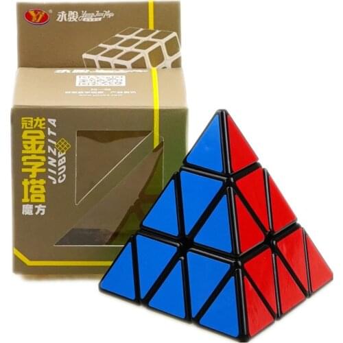 YJ GuanLong 3x3x3 Pyramid Magic Cube Educational 3x3 Speed Cube Kids Toys