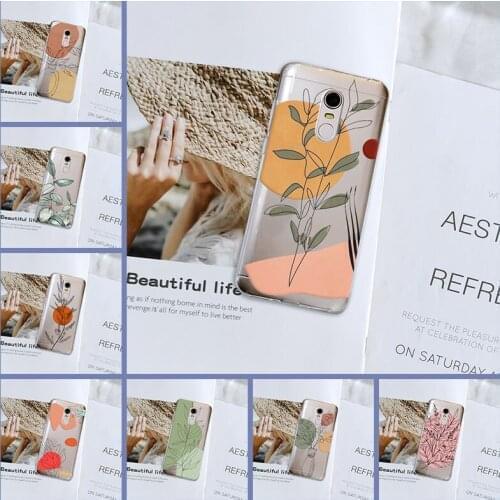 Back Cover For Xiaomi Redmi S2 4A 5A 6A 5 Plus Silicone Art Flower Phone Case For Pocophone F1 Redmi Note 4 4X 5 5A 6 Pro Prime