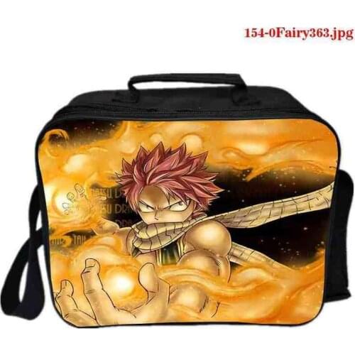 Fashion Portable Thermal Lunch Bag for Women Fairy Tail 3d Print Picnic Cooler Lunch Bag Insulated Travel Bag Food Tote Bags Box