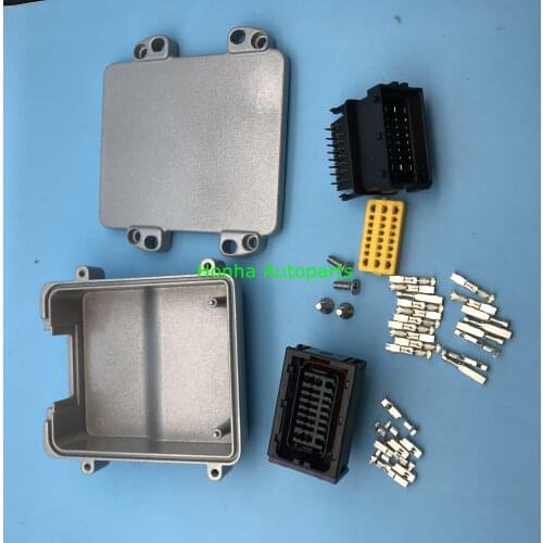2/5/10 pcs 24 Pin Way FCI Male Female Wiring Connector Automotive Housing Sealed Socket Plug And ECU Aluminum Box 211PC249S0005