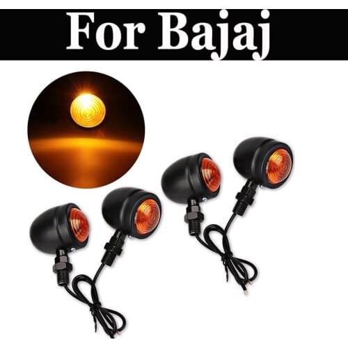 4pcs/Set Universal Motorcycle Turn Signals Indicator Light For Bajaj Avenger 220 Dts-I Discover 100 125 150 Platina 100 Cc