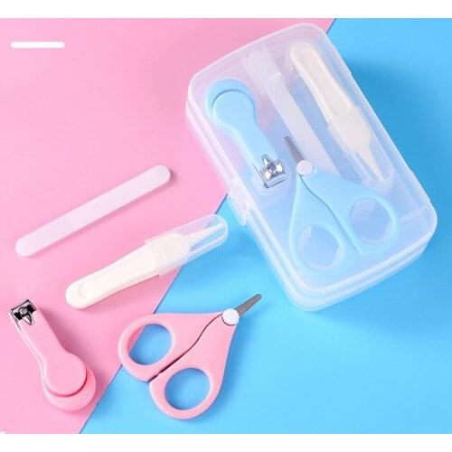4-in-1Baby Nail Care Scissors Gorgeous Sets Safety Nail Cutter Nail Scissors Suit Newborn Baby Cleaning Toils Nail Care