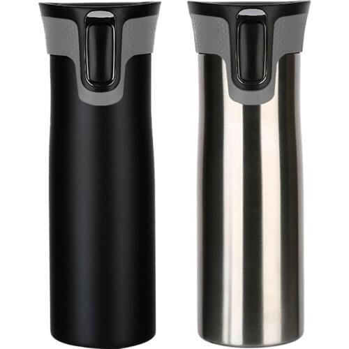 450ML Travel Coffee Mug Stainless Steel Vacuum Thermos Cups Water Bottle Tea Mug Thermo Tumbler Cups