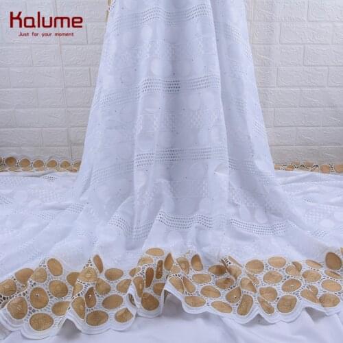 100% Cotton Design Swiss Voile Lace In Switzerland With Stones African Dry Lace Fabric High Quality Nigerian For Wedding H1760