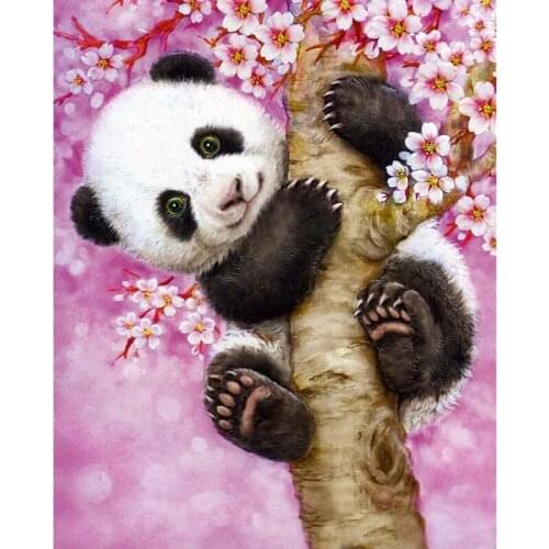 Full Square / Round Drill 5D DIY Diamond Painting "Cartoon panda" 3D Embroidery Rhinestone Cross Stitch Mosaic Home Decor
