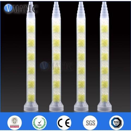 Free Shipping 10pcs GSM9-12 Universal Mixing Tube Glue Dispense Static Mixer Nozzle AB Mix Tubes