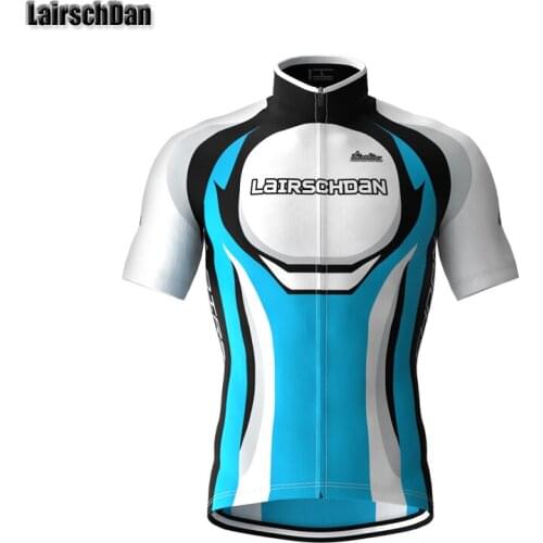 LairschDan Men Short Sleeve Cycling Clothes Bike Wear Mtb Quick Dry Jersey Summer Male Cycle Shirt Mallot Ciclismo Hombre Verano