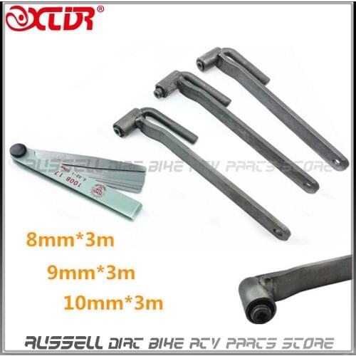 Motorcycle Engine Valve Screw Adjusting Spanner Tool 8mm 9mm 10mm and 1x Feeler gauge