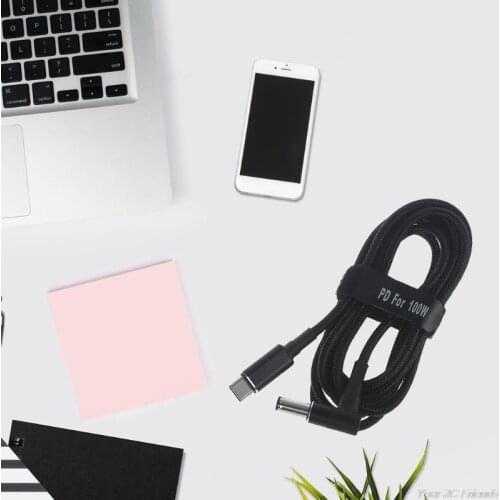 USB Type C USB-C to DC 18.5-20V 6.0x0.6mm Power Plug PD Emulator Trigger Cable for Laptop S02 21 Dropshipping