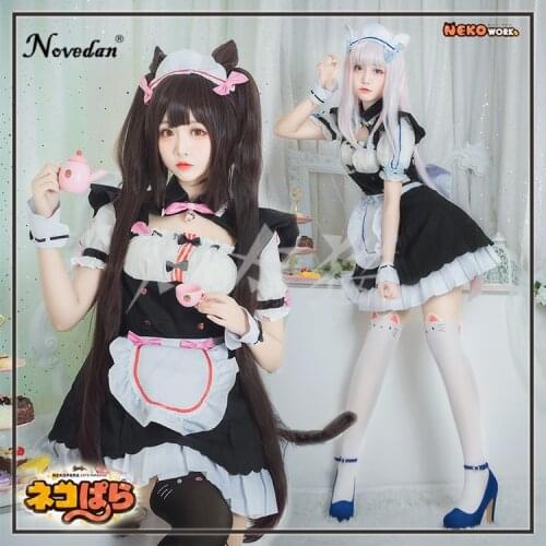 Nekopara Cosplay Coconut Costume Women Japanese Anime Chocola Vanilla Halloween Costumes Sexy Maid Dress