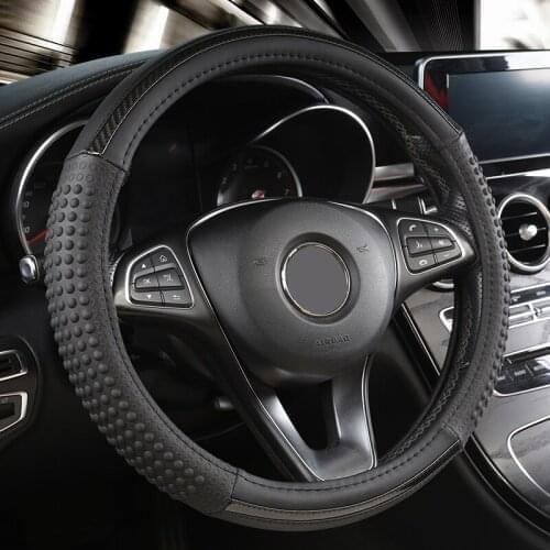 ZHOUSHENGLEE Leather Car Steering Wheel Cover For Maserati all models GranTurismo Ghibli quattroporte Levante car styling auto