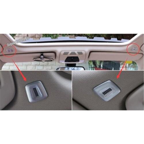 Lapetus Accessories Interior ABS Roof Dome Mic Microphone Frame Cover Trim 2 Piece For BMW X3 F25 / X4 F26 2012 - 2017